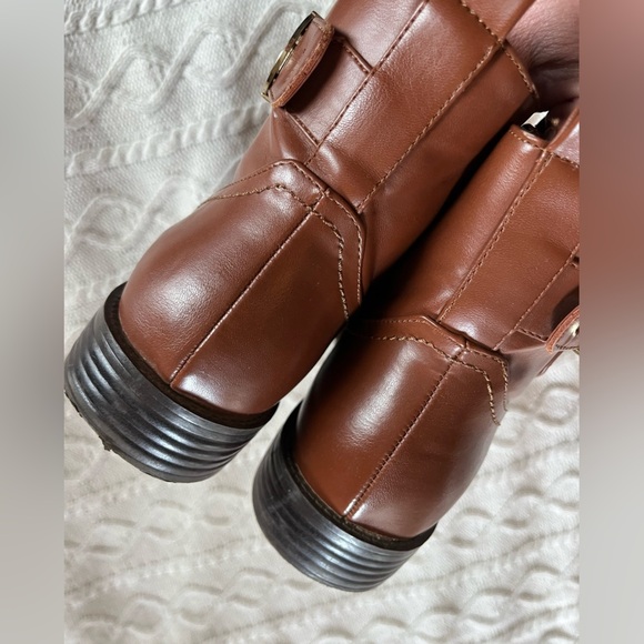 Tommy Hilfiger Brown Zip Up Boots Women’s Size 8 - Picture 2 of 13